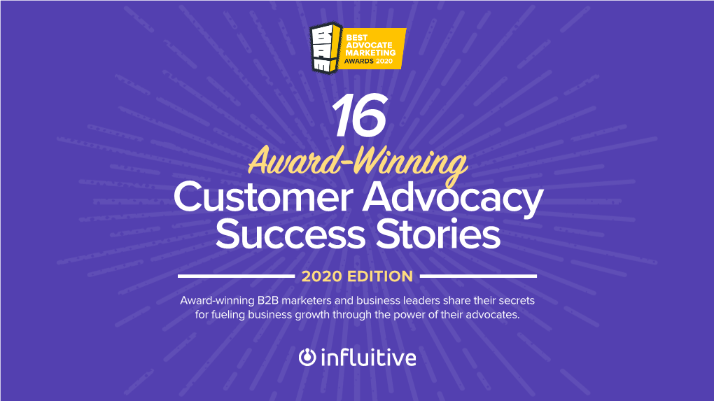 Influitive 2020 BAMMIES Ebook