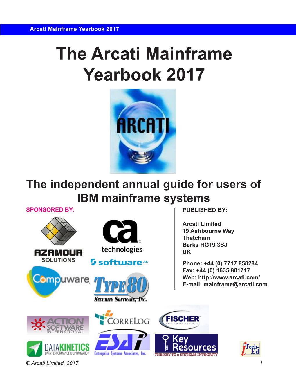 The Arcati Mainframe Yearbook 2017