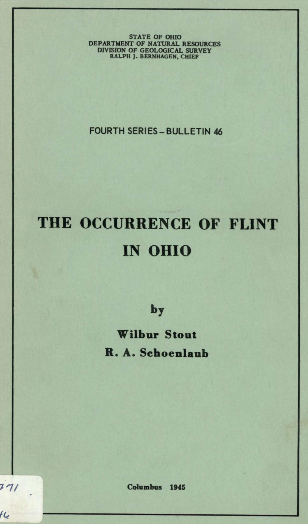 The Occurrence of Flint in Ohio