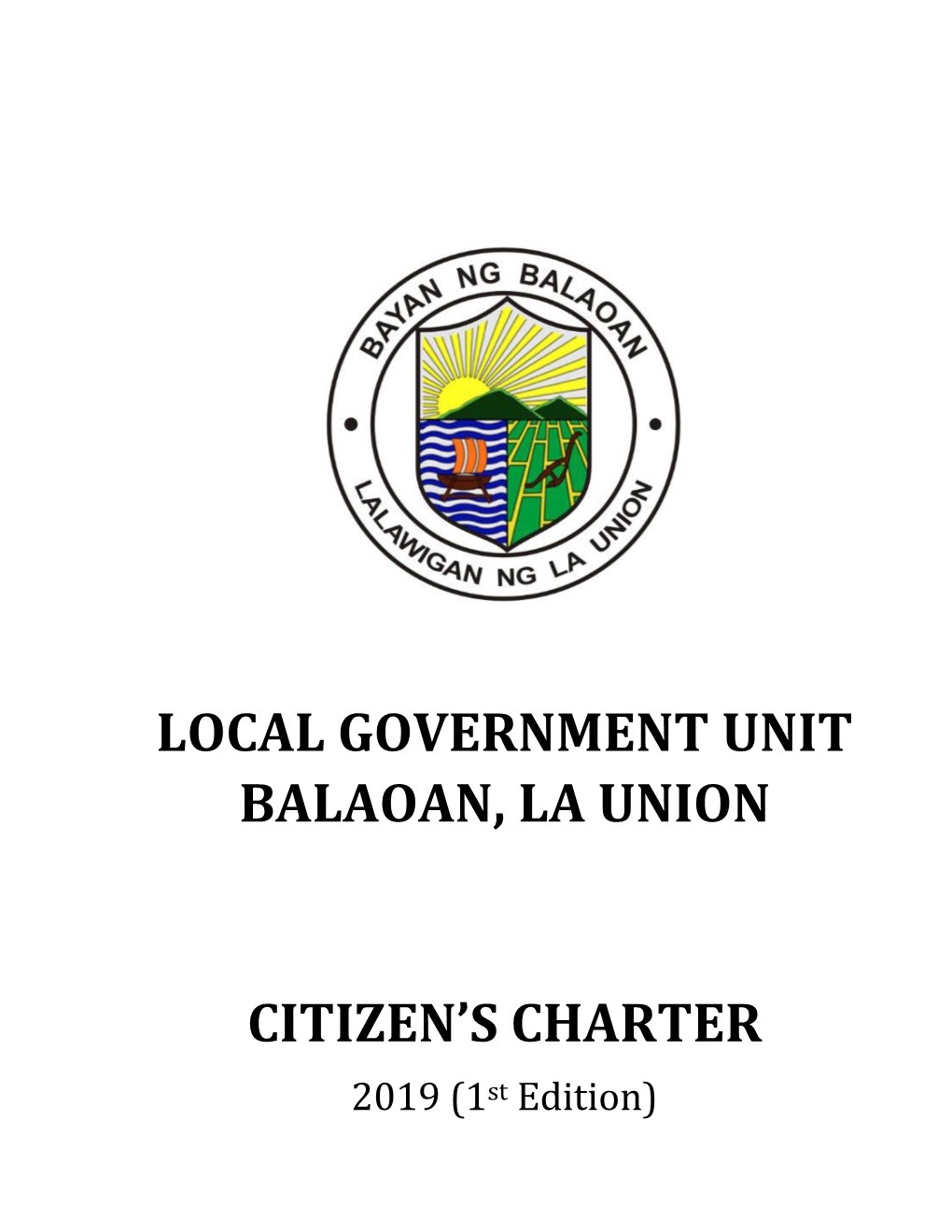 Local Government Unit Balaoan, La Union Citizen's