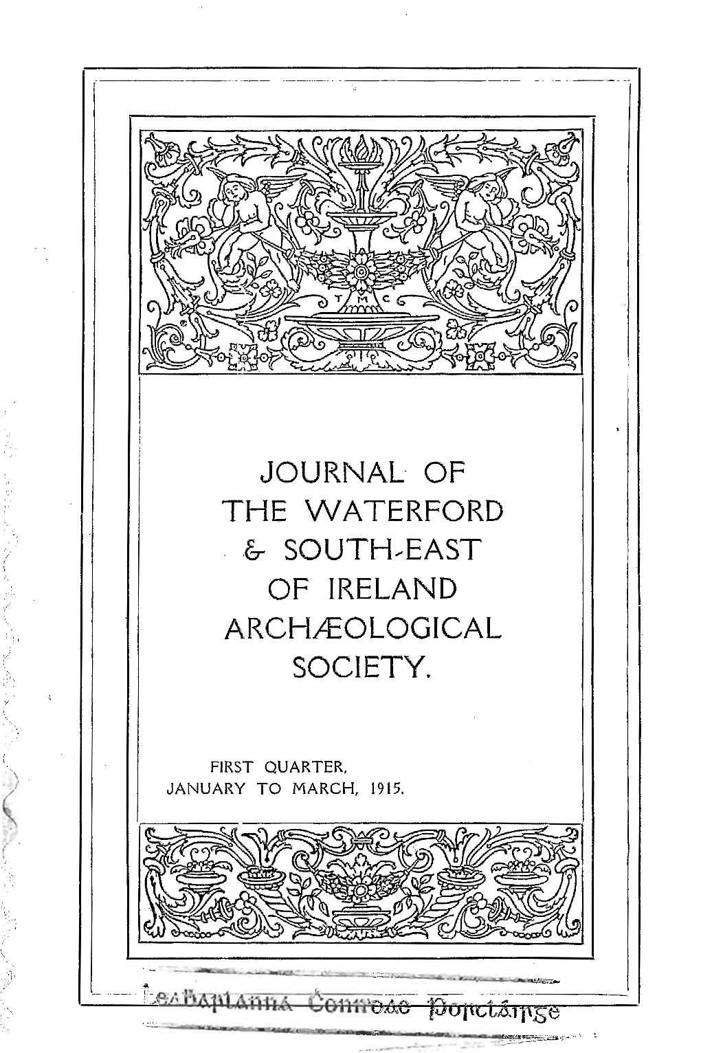 JOURNAL of the WATERFORD & SOUTH-EAST of Lreland