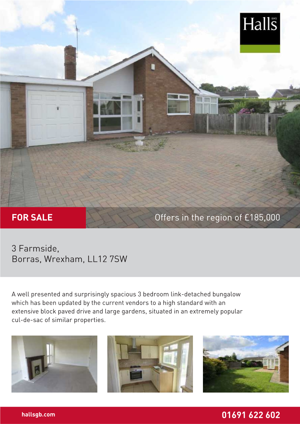 3 Farmside, Borras, Wrexham, LL12 7SW