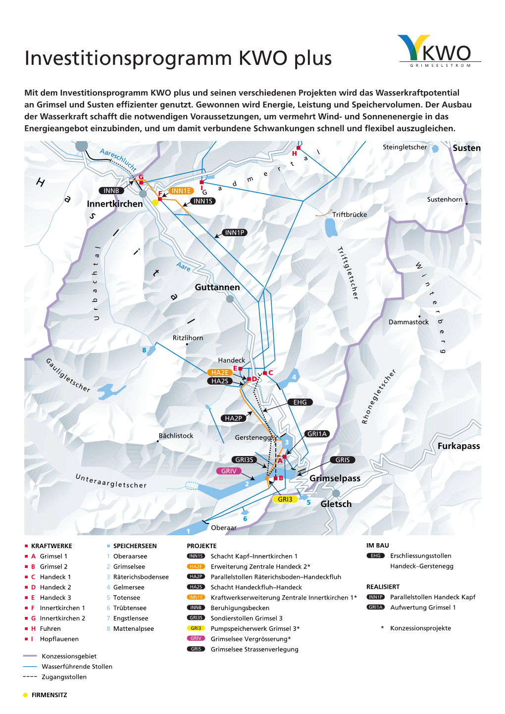 Investitionsprogramm KWO Plus7 Brünigpass