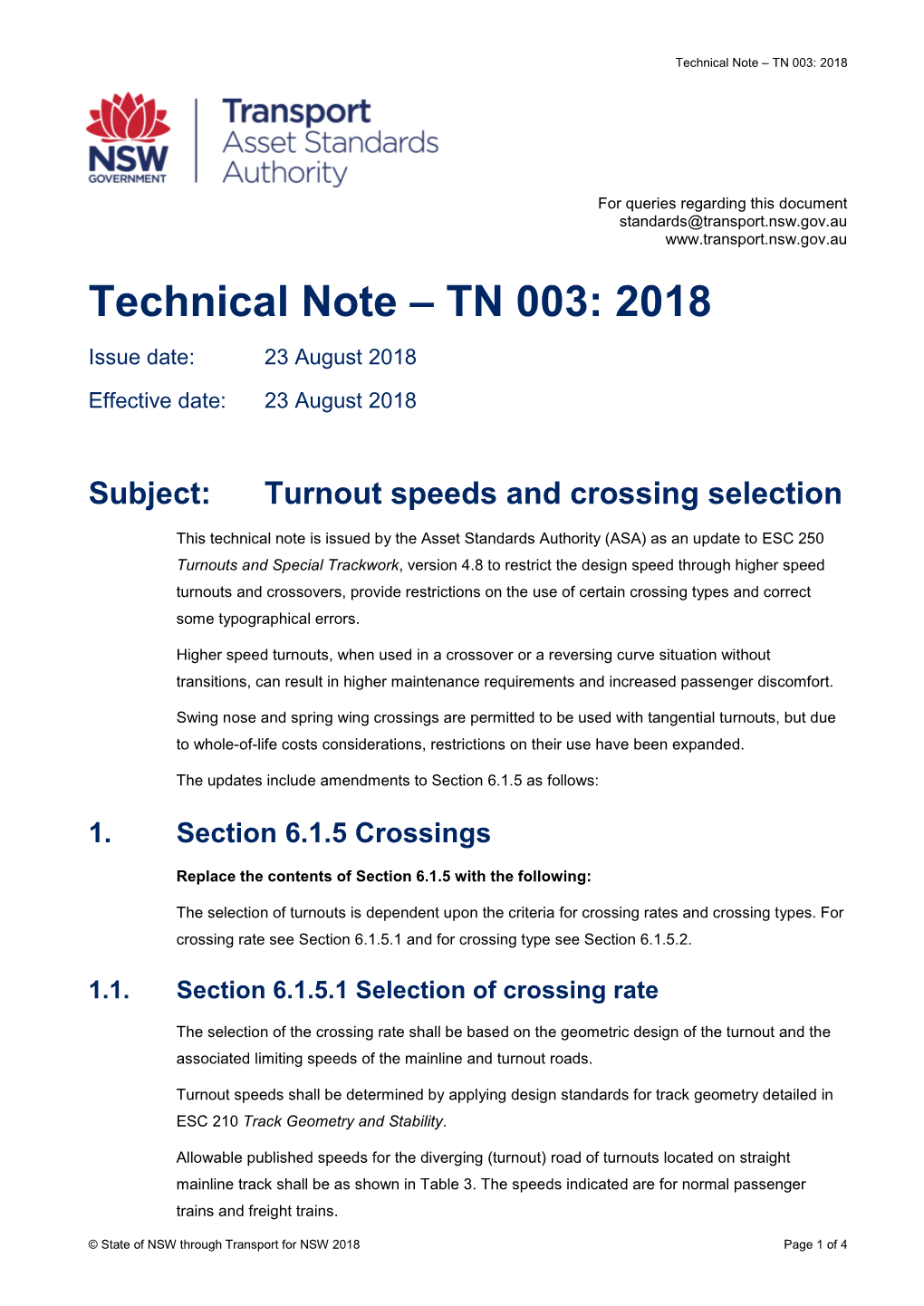 ESC 250 Turnouts and Special Trackwork