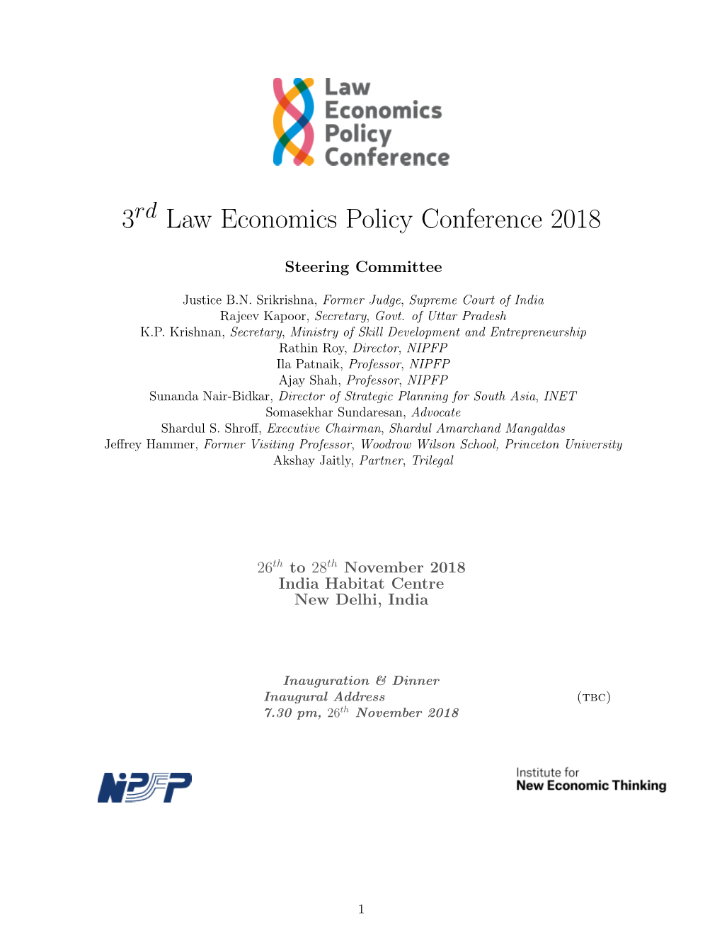 3 Law Economics Policy Conference 2018