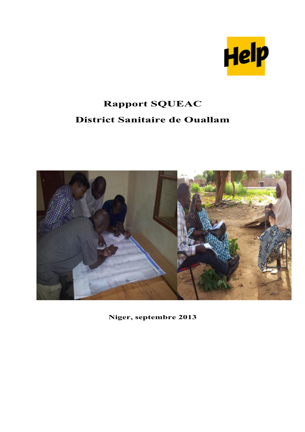 Rapport SQUEAC District Sanitaire De Ouallam