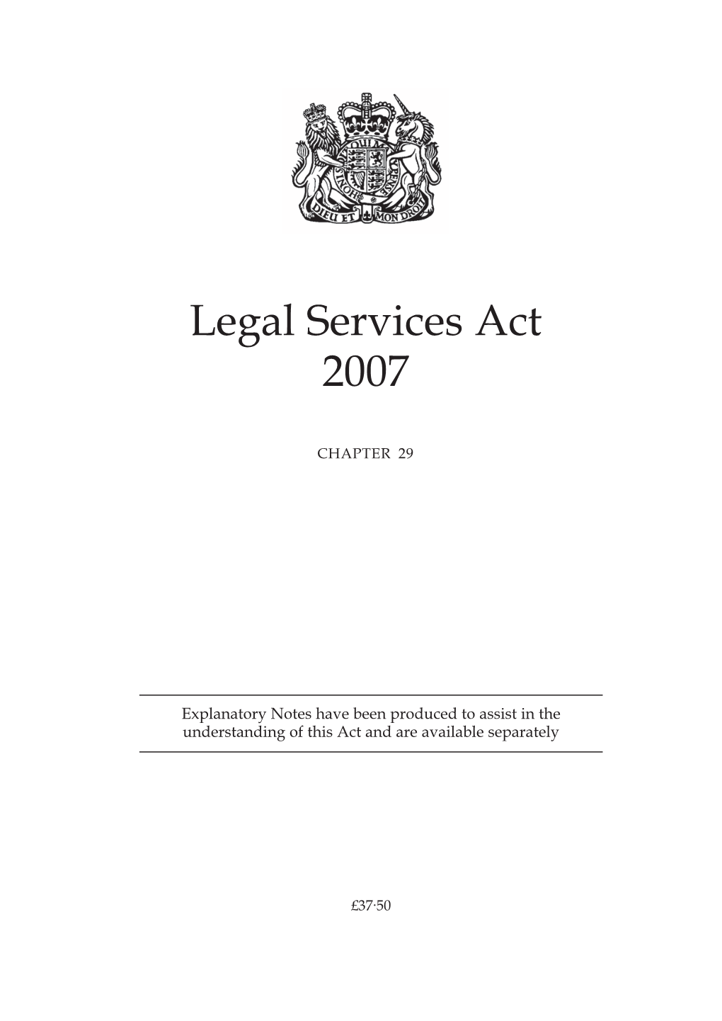 Legal Services Act 2007