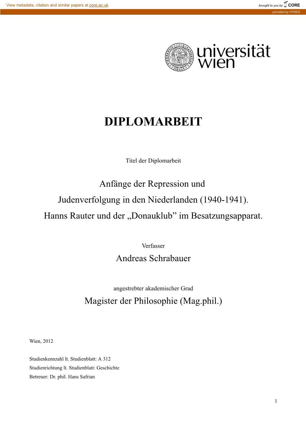 Diplomarbeit