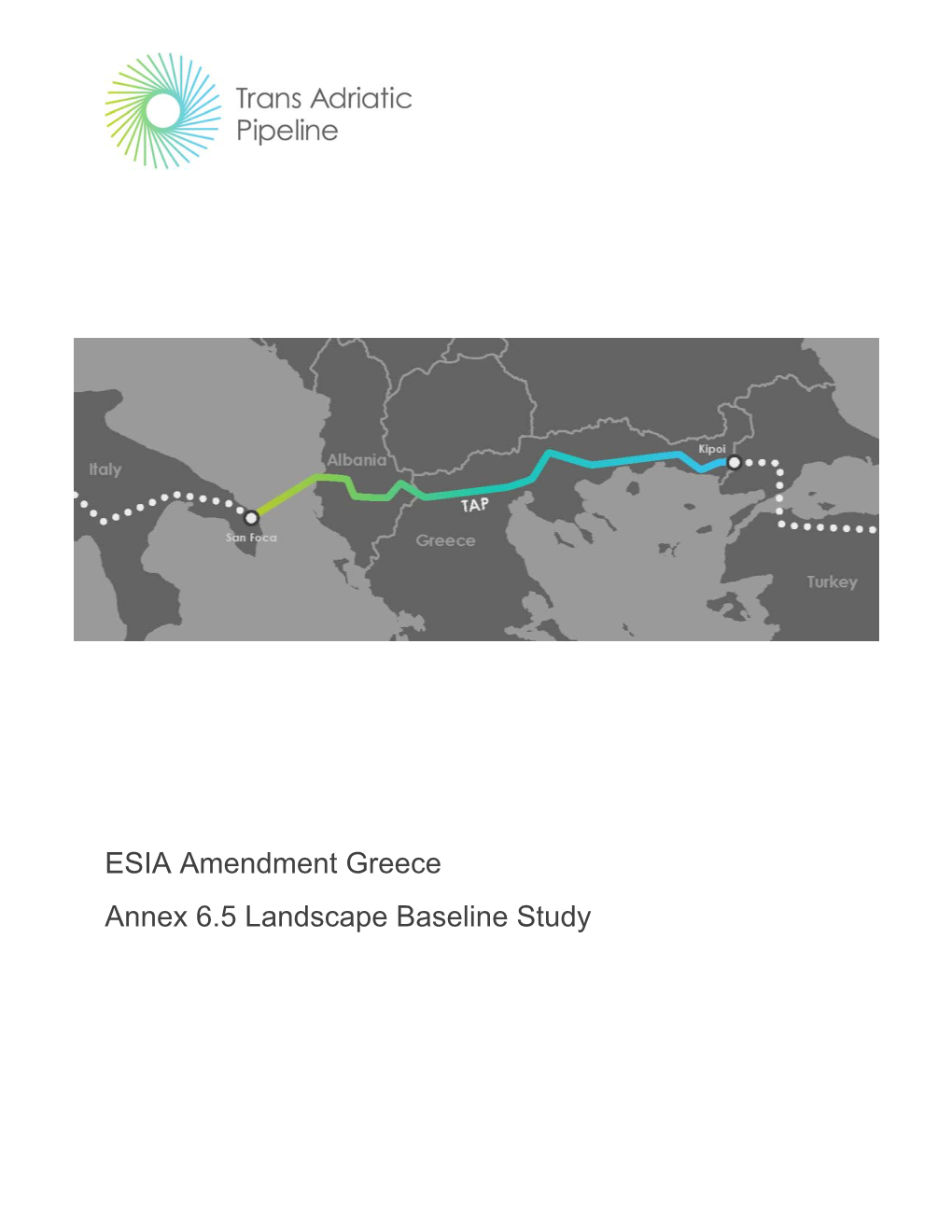 ESIA Amendment Greece Annex 6.5 Landscape Baseline Study