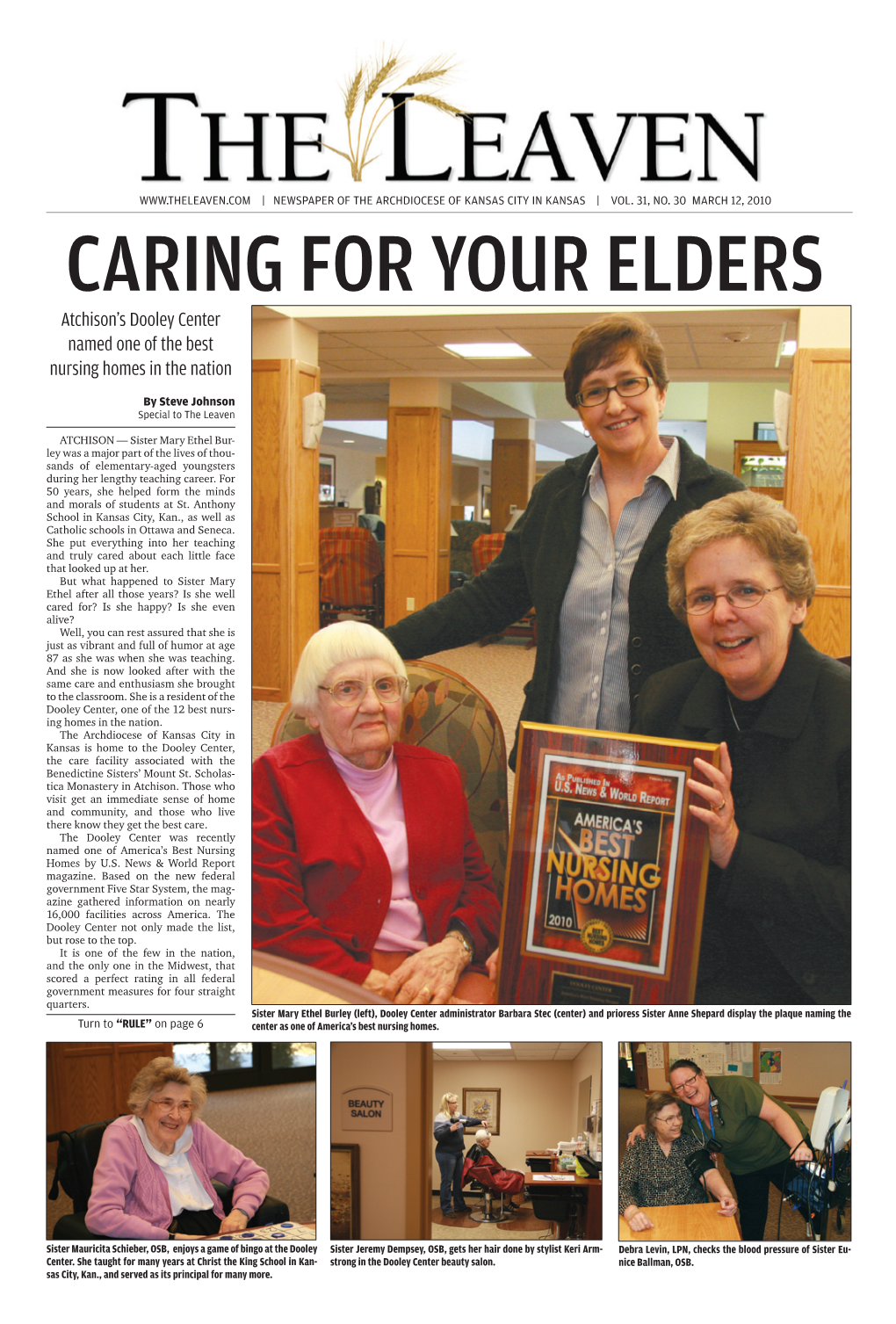 Atchison's Dooley Center Named One of the Best Nursing Homes in The