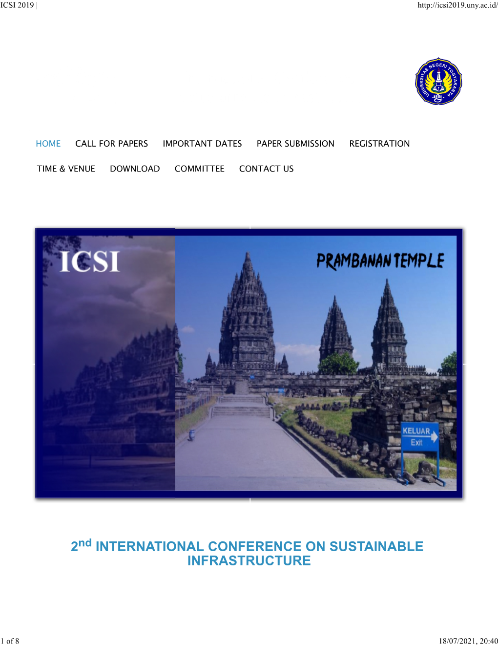 2 International Conference on Sustainable
