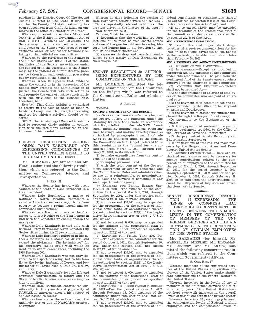 Congressional Record—Senate S1639