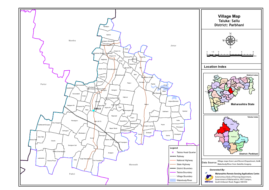 Village Map Taluka: Sailu