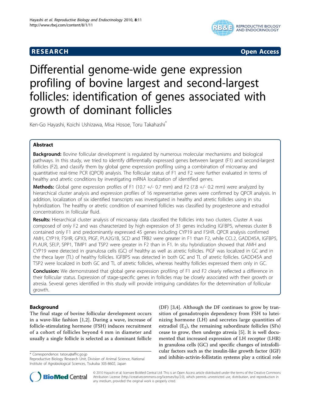 Differential Genome-Wide Gene Expression Profiling