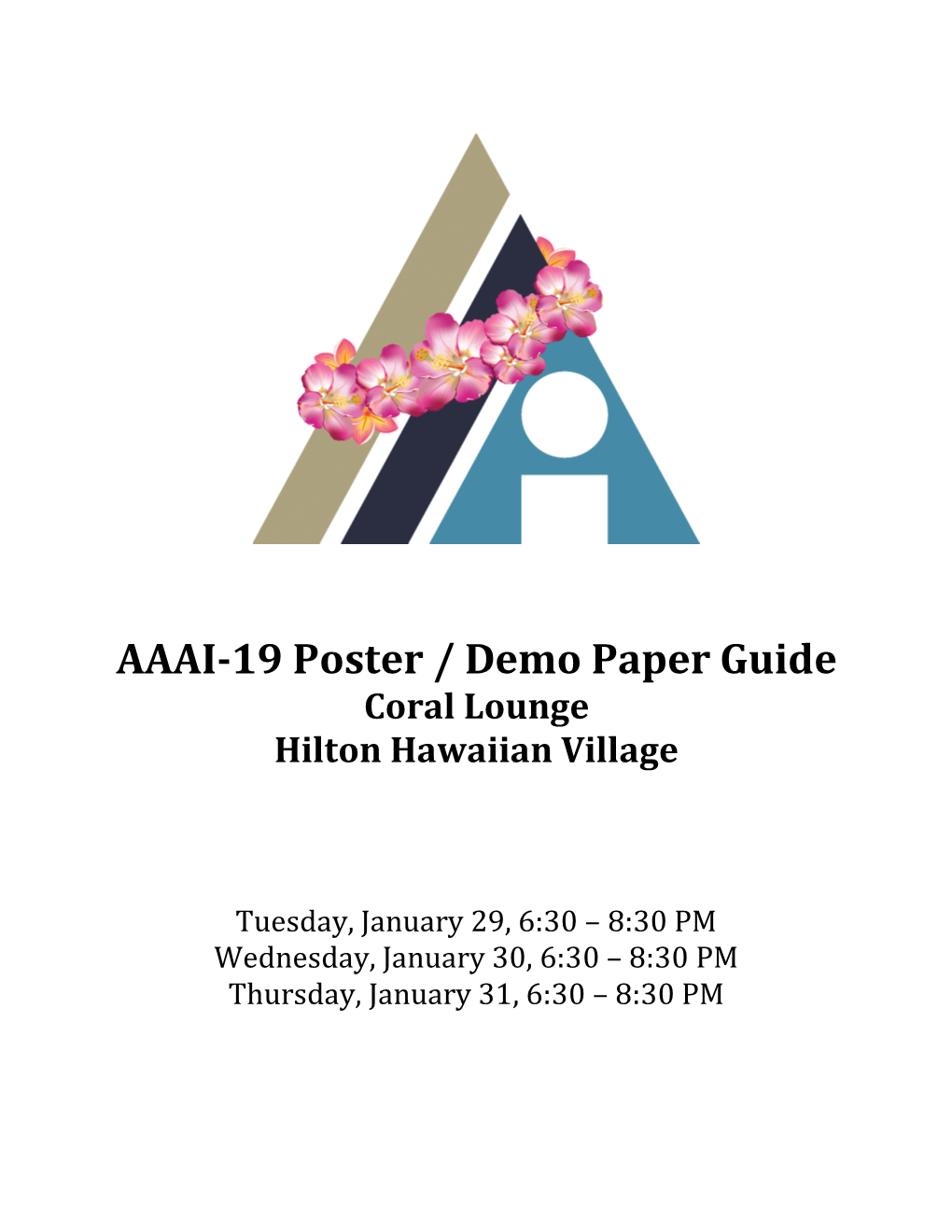 AAAI-19 Poster Demo Guide Flyer.1.16.19