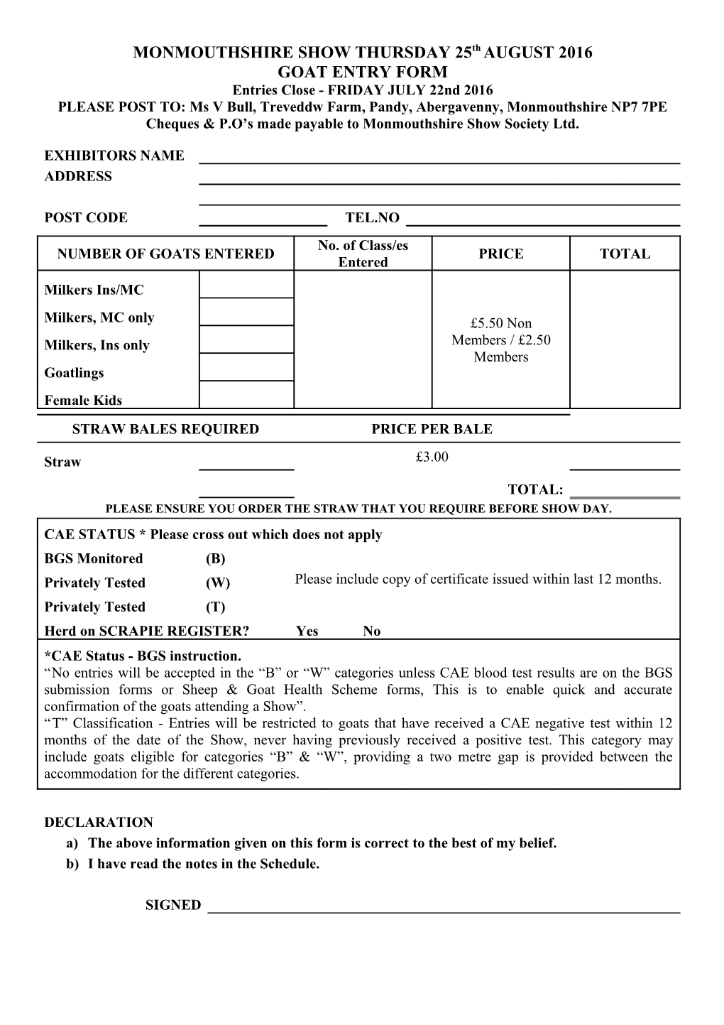 The Above Information Given on This Form Is Correct to the Best of My Belief