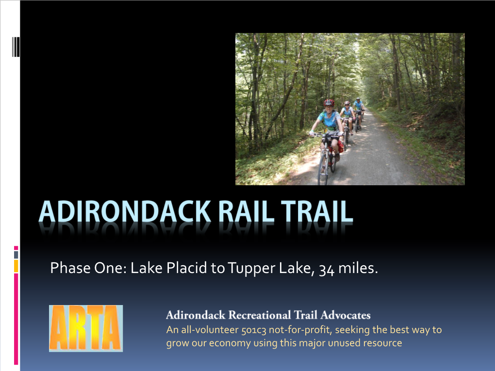 Adirondack Rail Trail from Saranac Lake to Old Forge