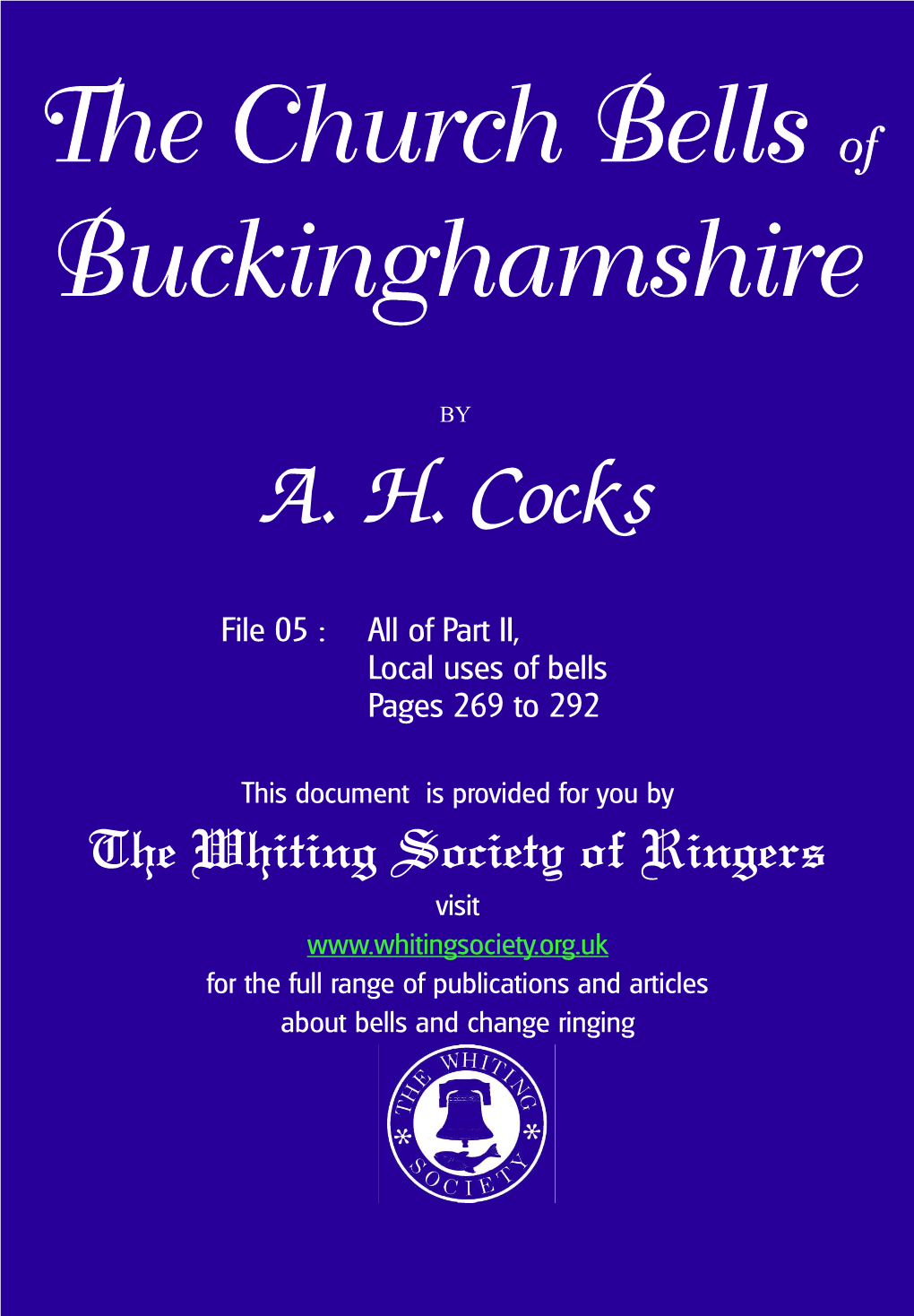 The Church Bells of Buckinghamshire