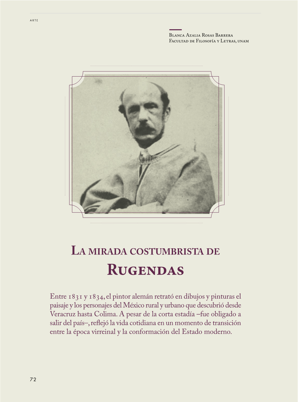 La Mirada Costumbrista De Rugendas