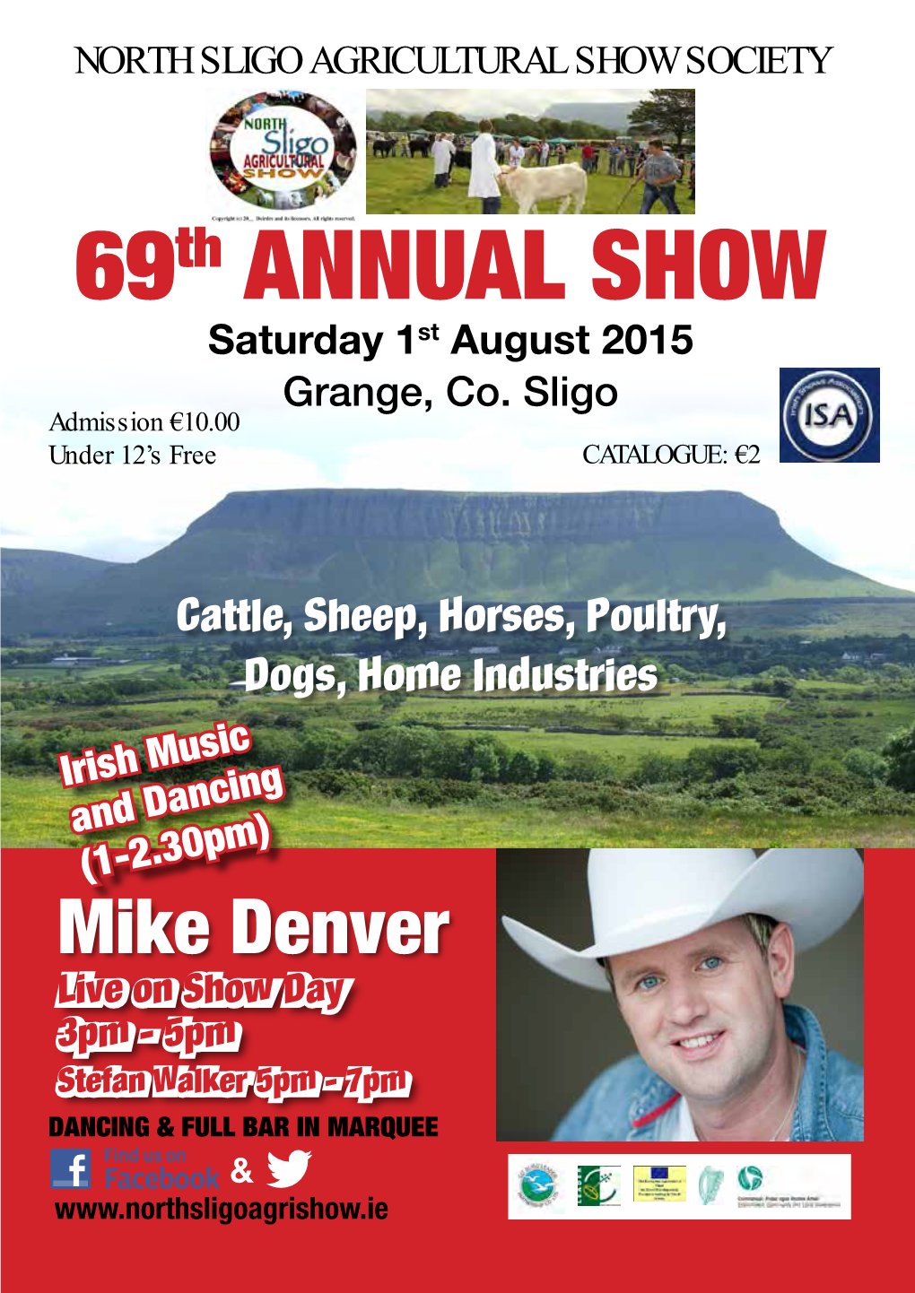 69Th ANNUAL SHOW Saturday 1St August 2015 Grange, Co