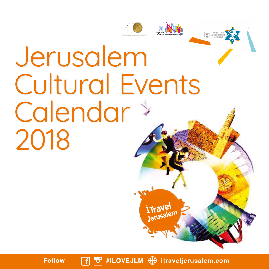 Jerusalem Cultural Events Calendar 2018