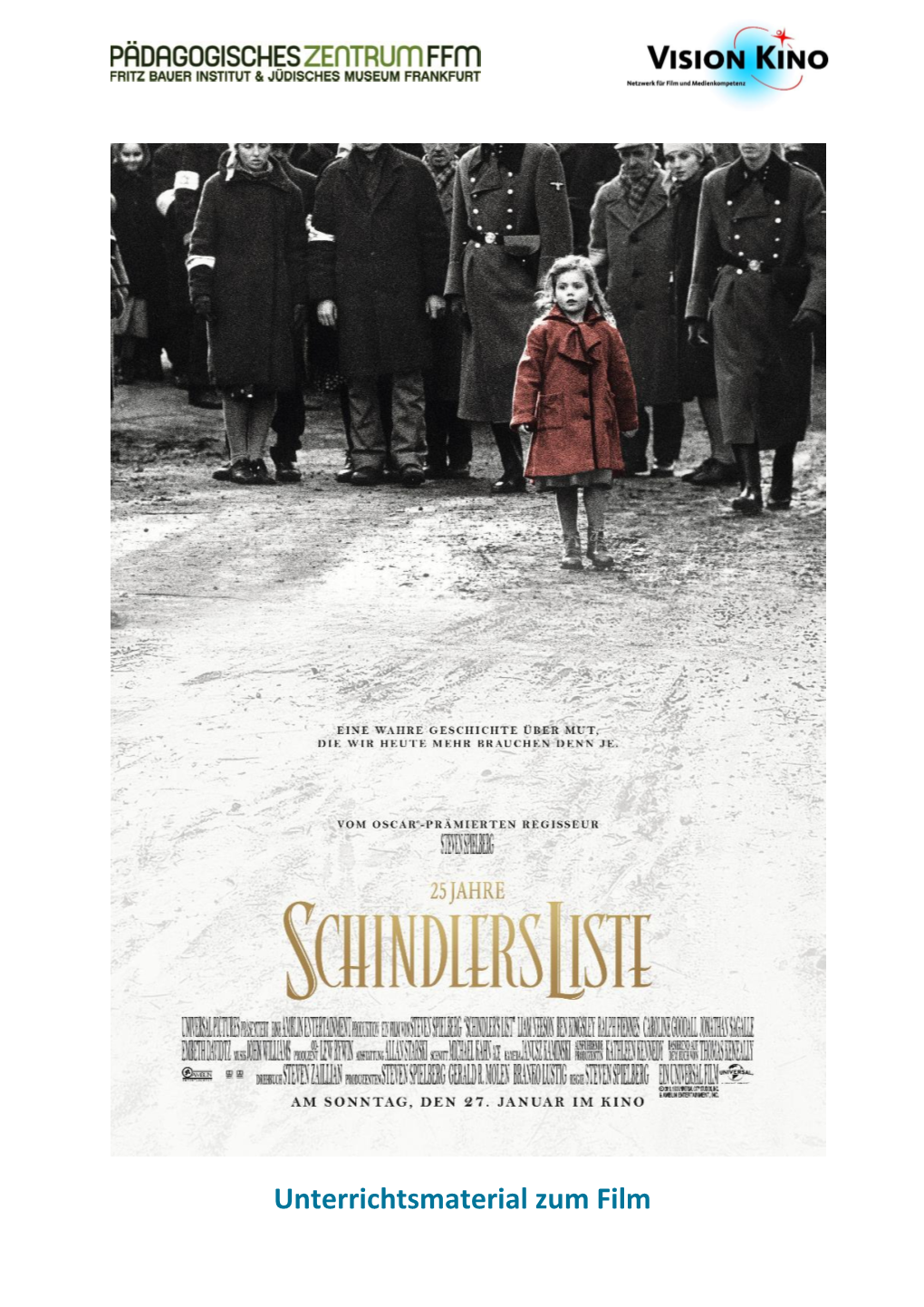 Unterrichtsmaterial Zum Film Unterrichtsmaterial SCHINDLERS LISTE