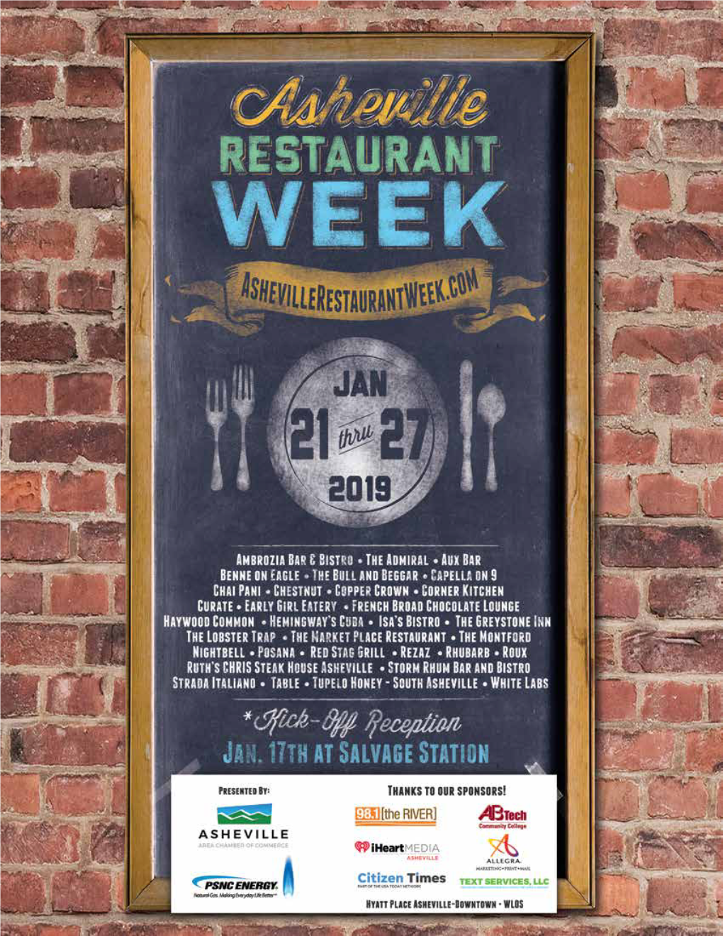 Restaurant Week Menu