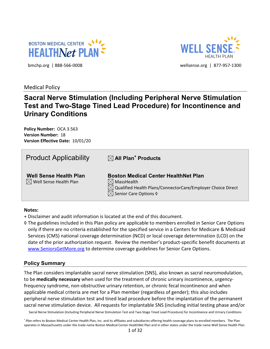 Sacral Nerve Stimulation