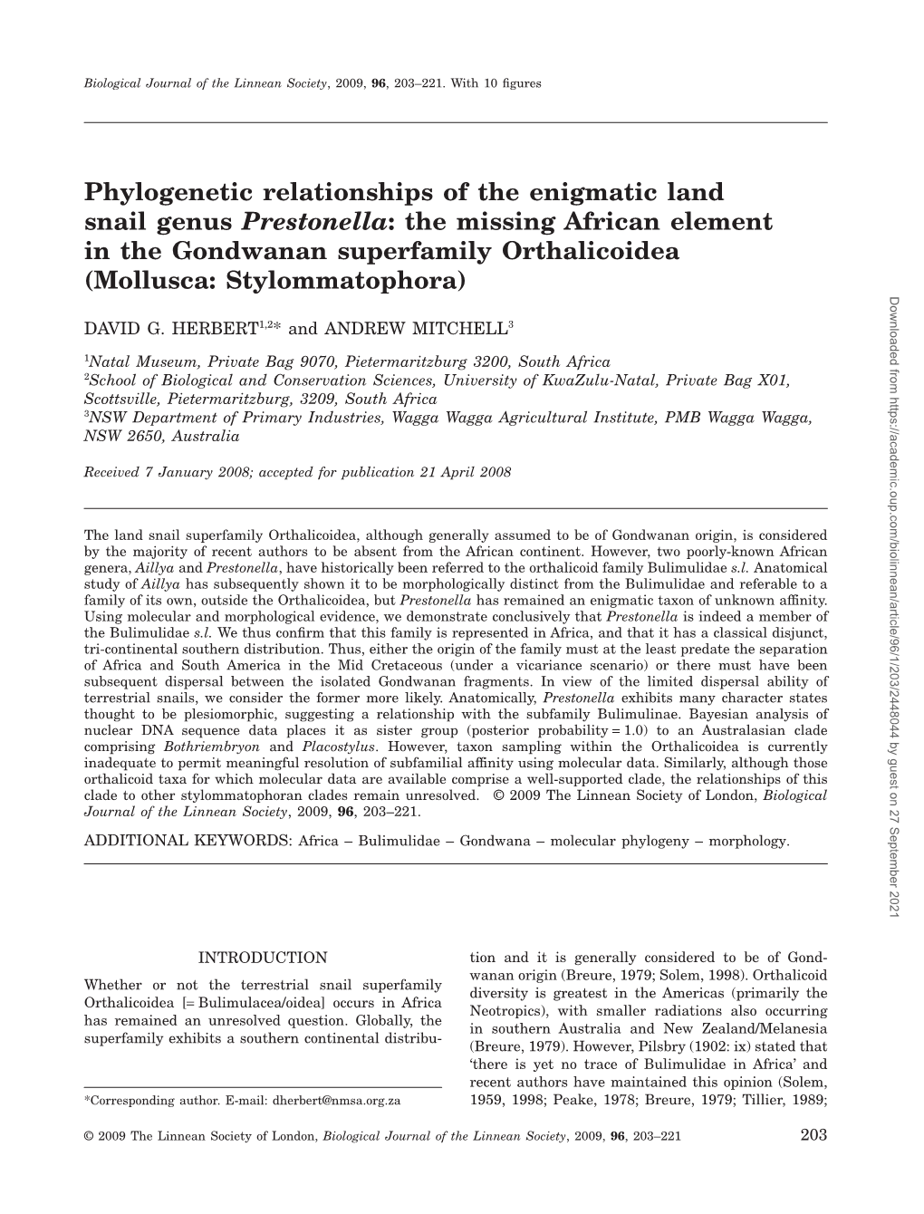 Phylogenetic Relationships of the Enigmatic Land Snail Genus