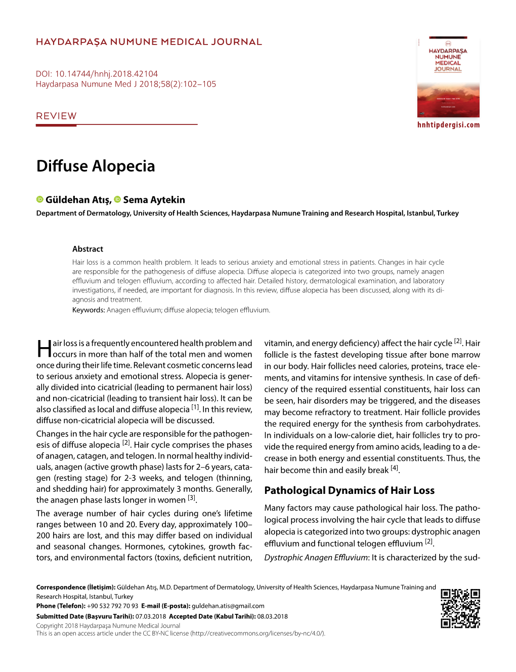 Diffuse Alopecia