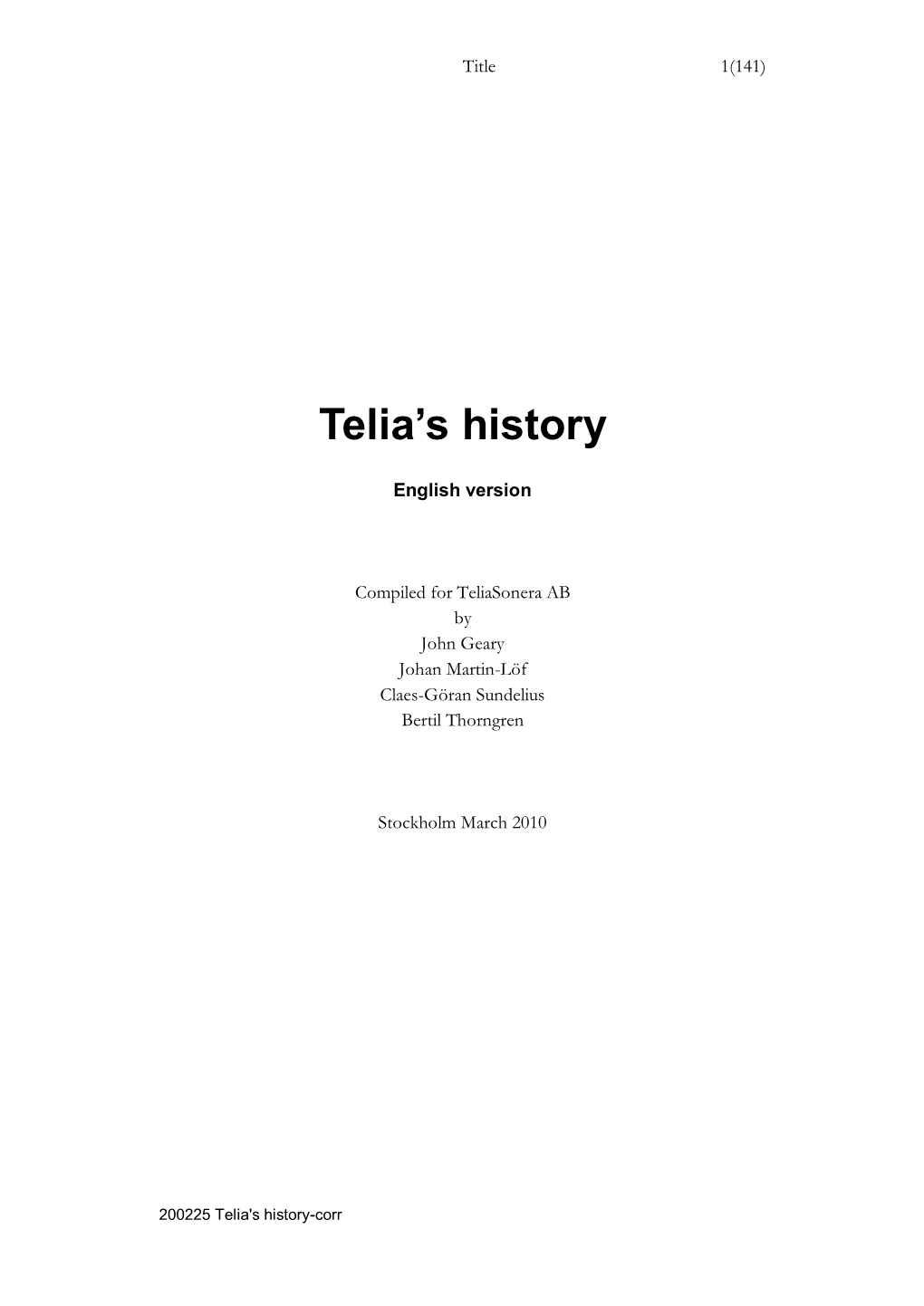 Telias Historia Vol.2