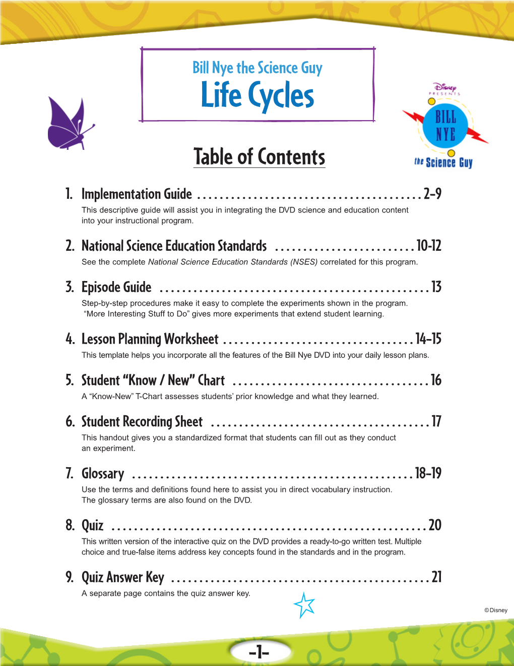 10 Life Cycles