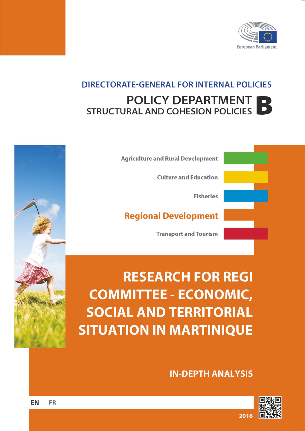 Economic, Social and Territorial Situation in Martinique