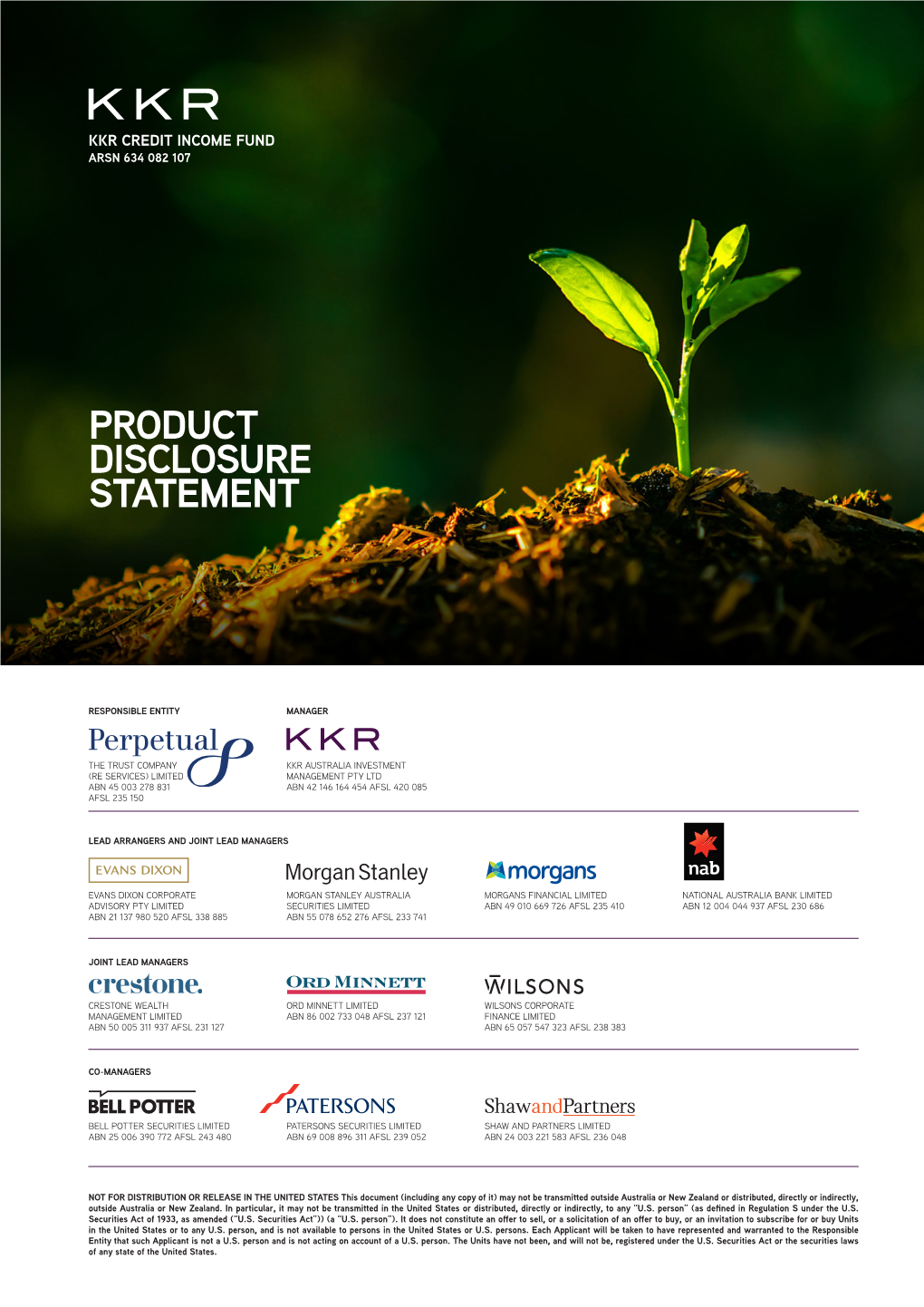 Product Disclosure Statement