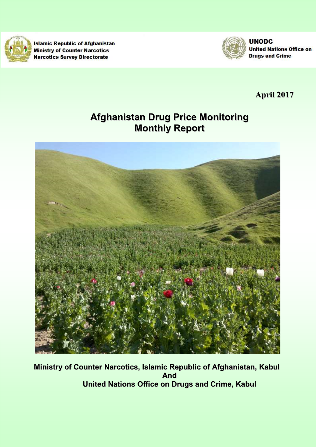 Afghanistan Drug Price Monitoring April 2017