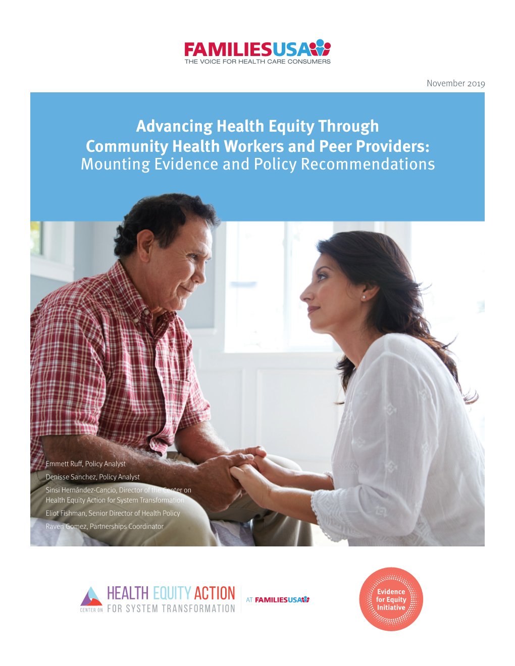 Advancing Health Equity Through Community Health Workers and Peer Providers: Mounting Evidence and Policy Recommendations