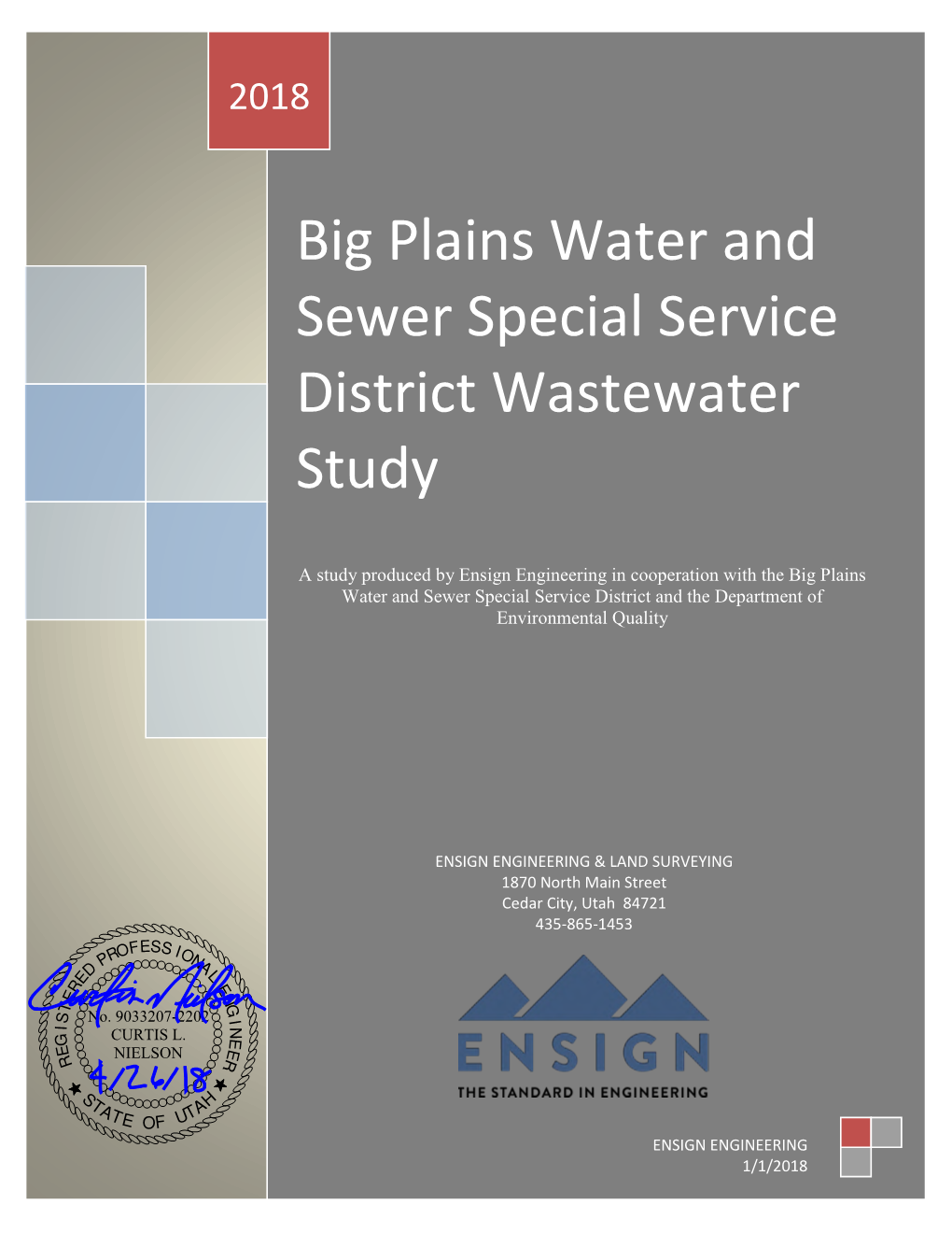 Big Plains Water and Sewer Special Service District Wastewater Study