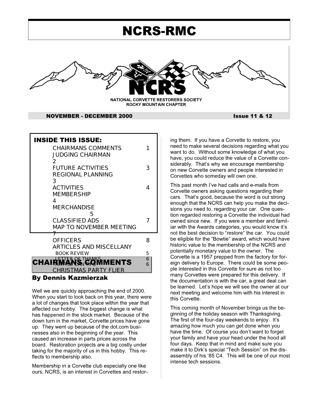 March 97 ROCKY MOUNTAIN CHAPTER Issue 3