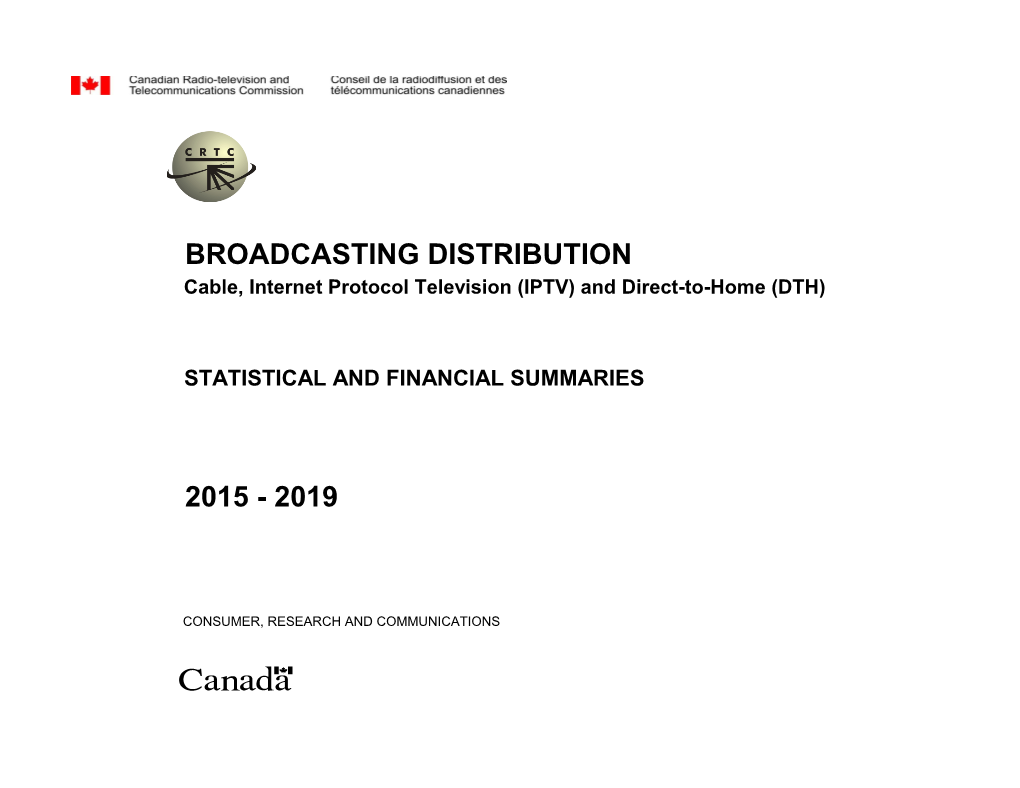 Broadcasting Distribution 2015