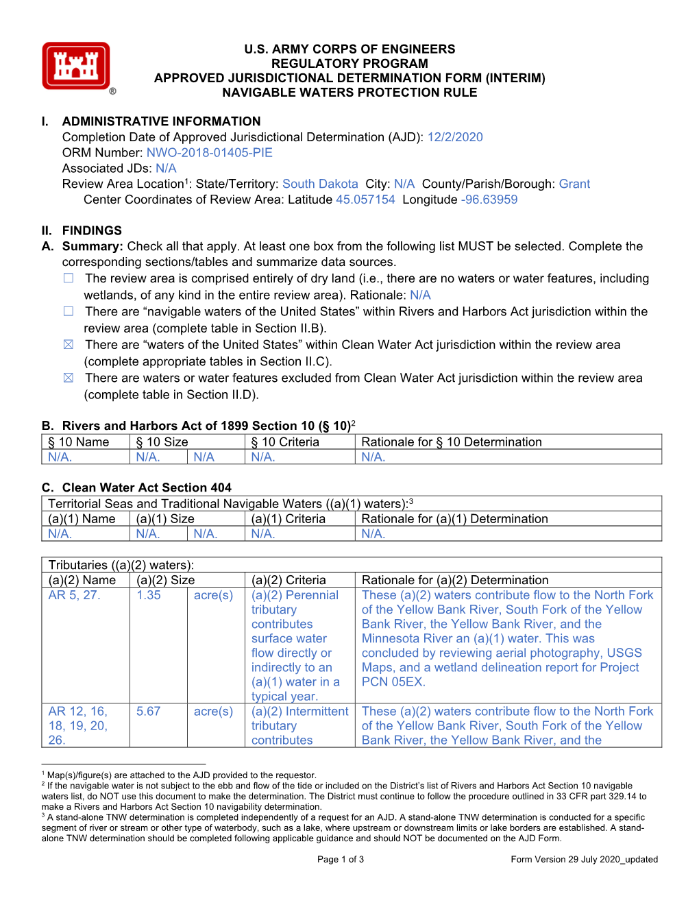 NWO-2018-01405-PIE Jurisdictional Determination