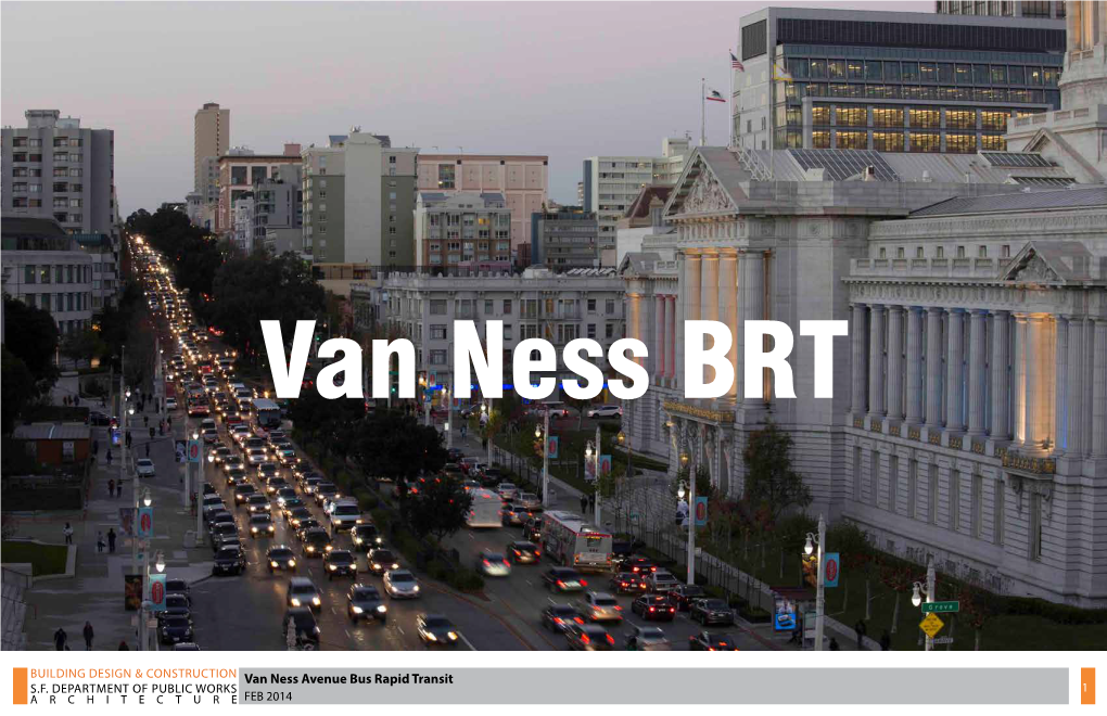 Van Ness Avenue Bus Rapid Transit S.F