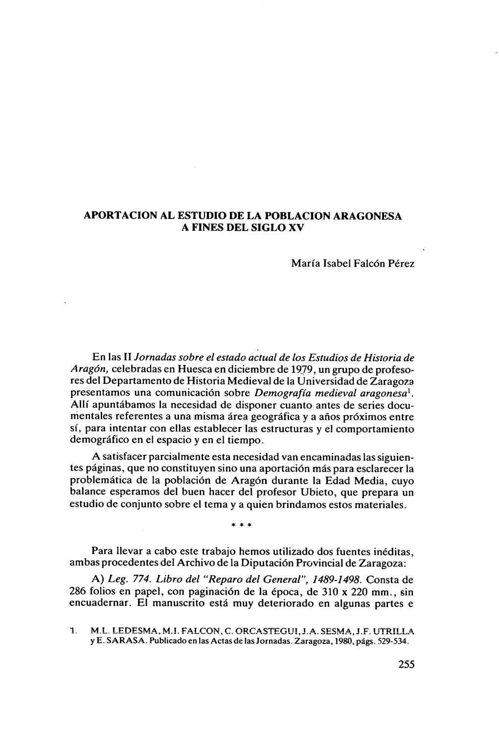 María Isabel Falcón Pérez Aragán, Celebradas En Huesca En Diciembre De 1979, Un Grupo De Profeso