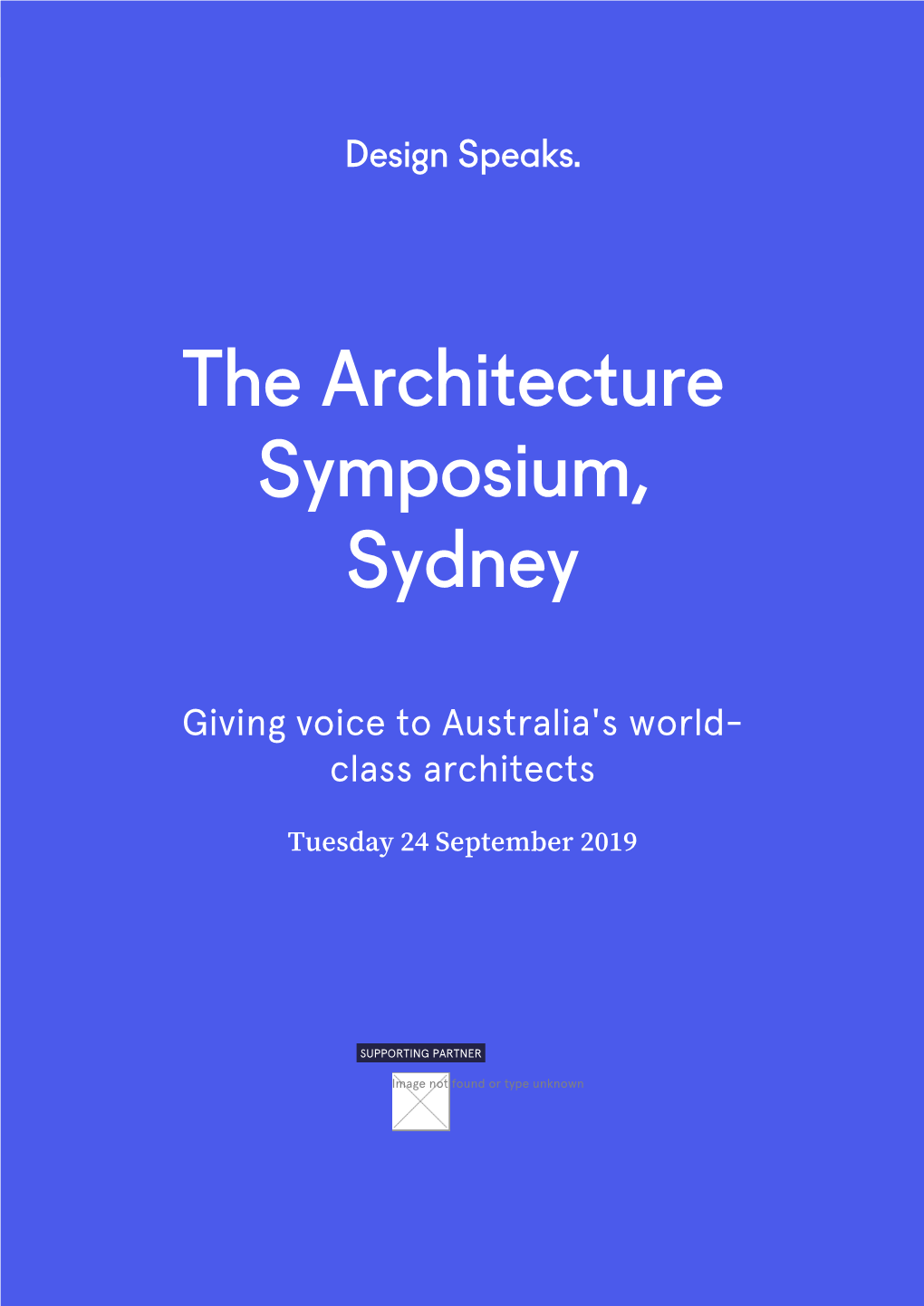 The Architecture Symposium, Sydney