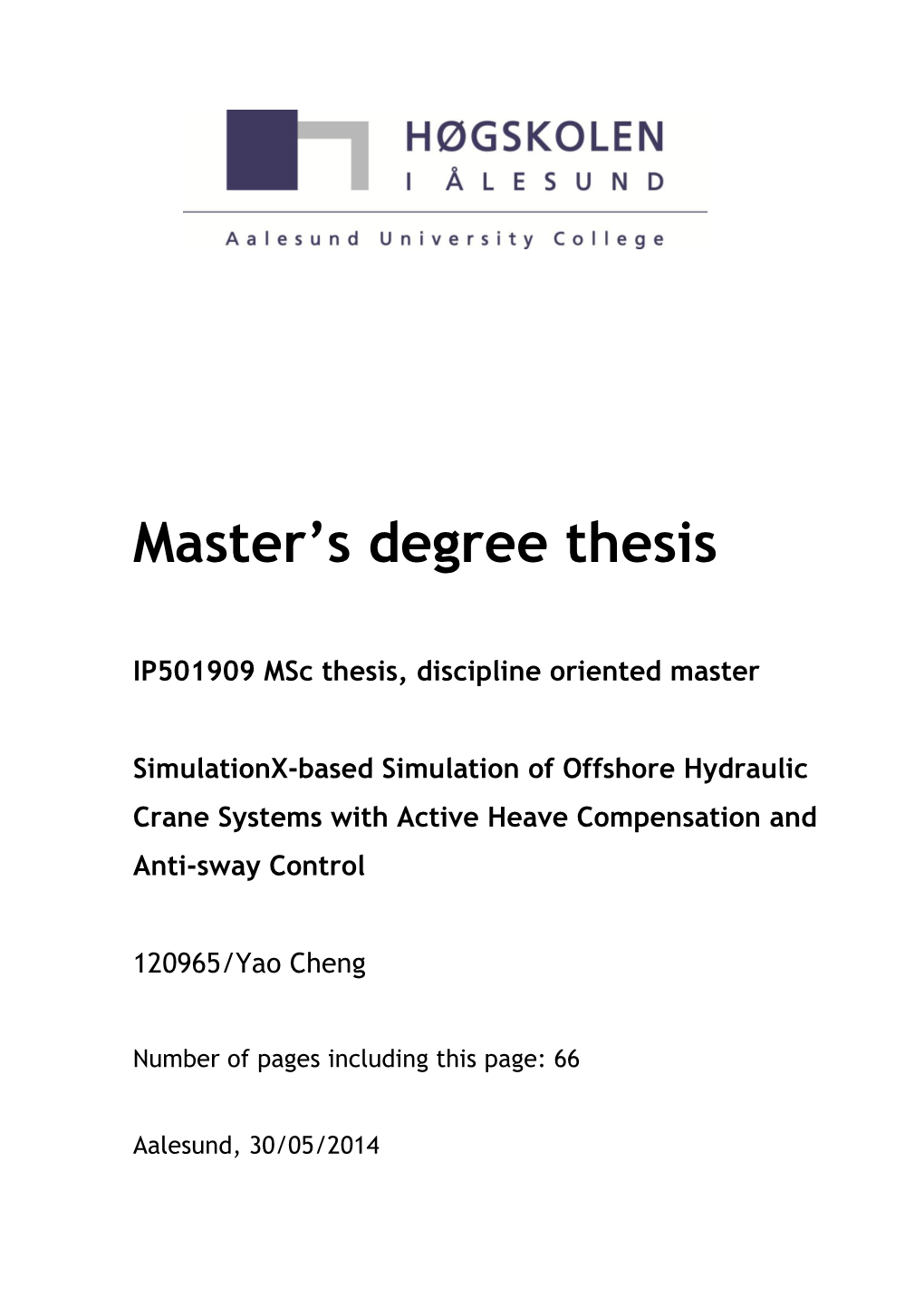 Simulationx-Based Simulation of Offshore Hydraulic Crane Systems with Active Heave Compensation and Anti-Sway Control