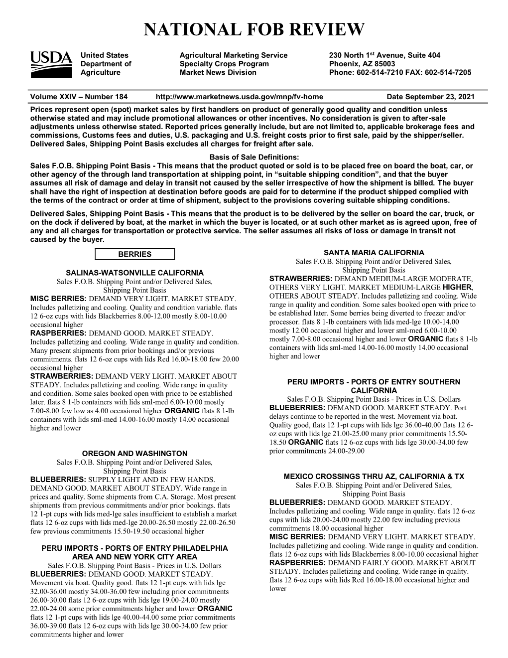 National Fob Review