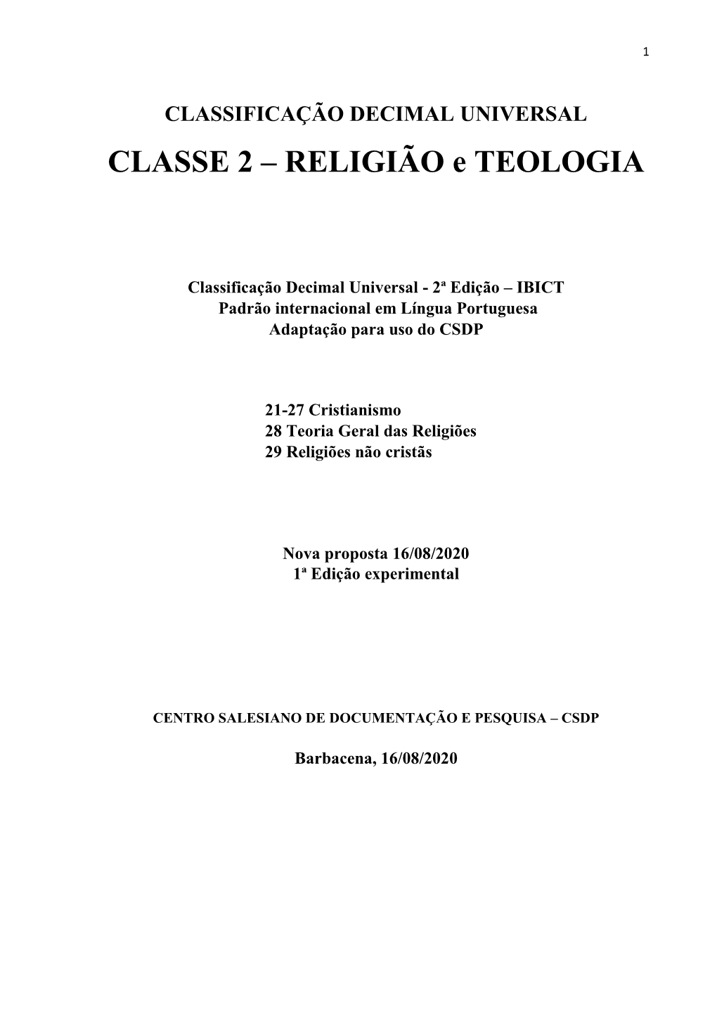 RELIGIÃO E TEOLOGIA