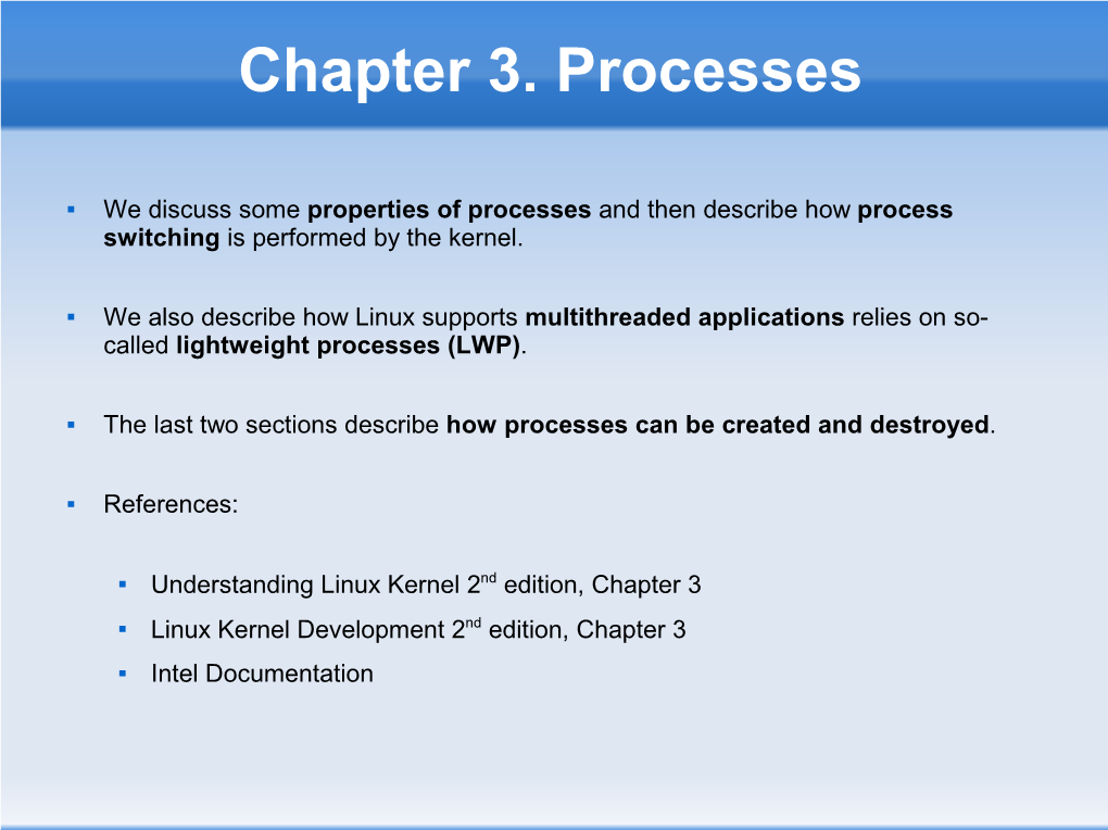 Chapter 3. Processes