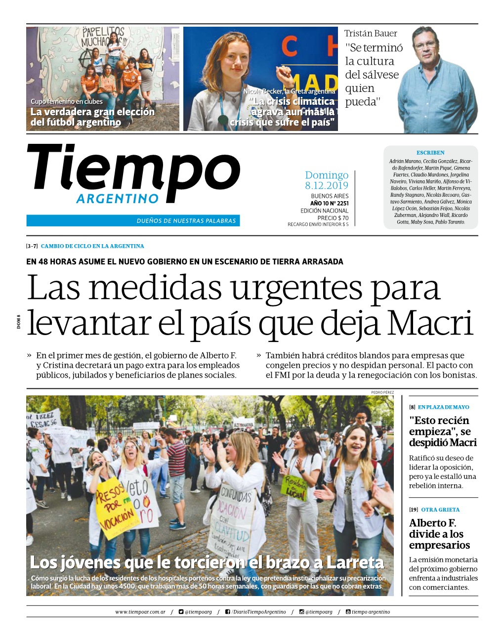 Las Medidas Urgentes Para Levantar El País Que Deja Macri