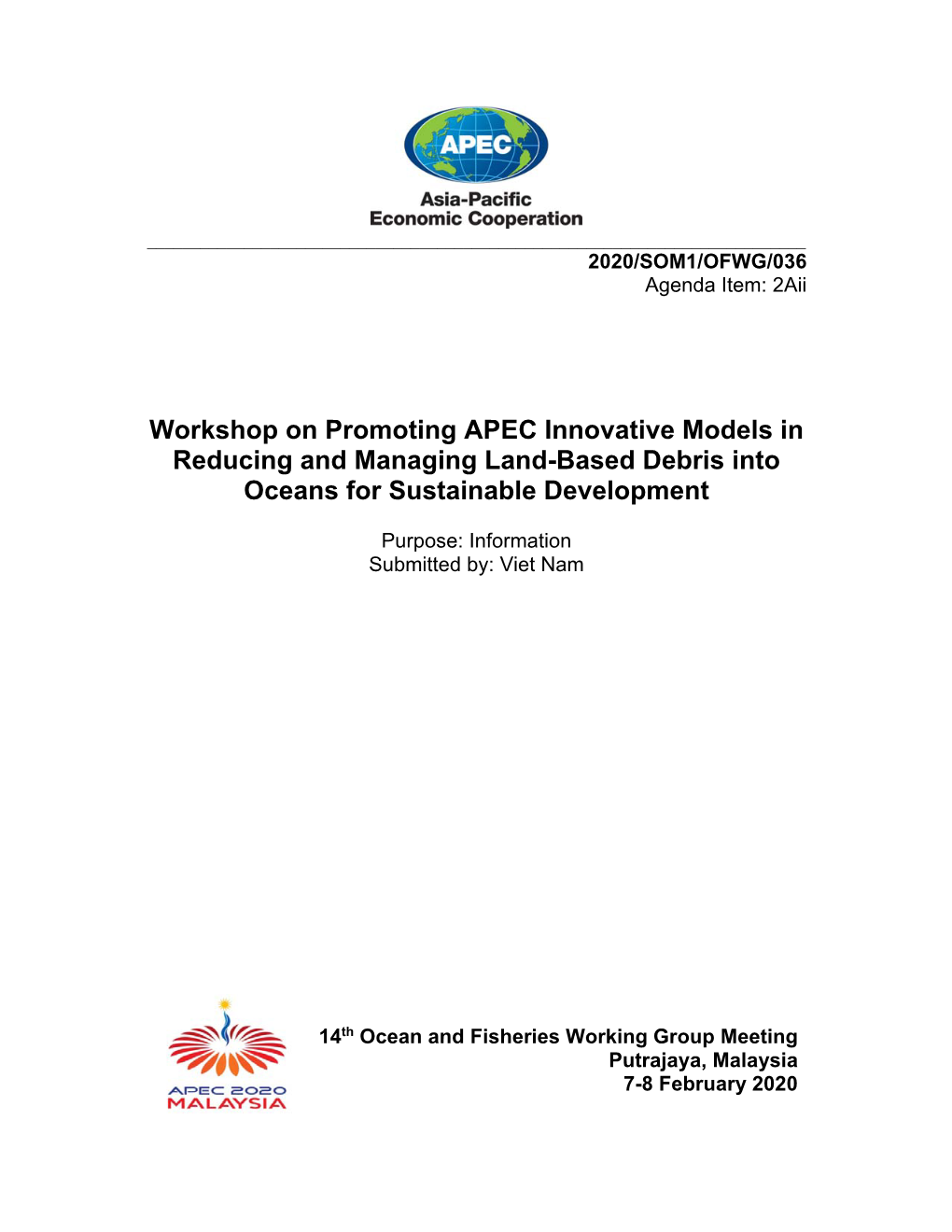 OFWG 04 2019A Promoting APEC Innovative Models in Reducing And