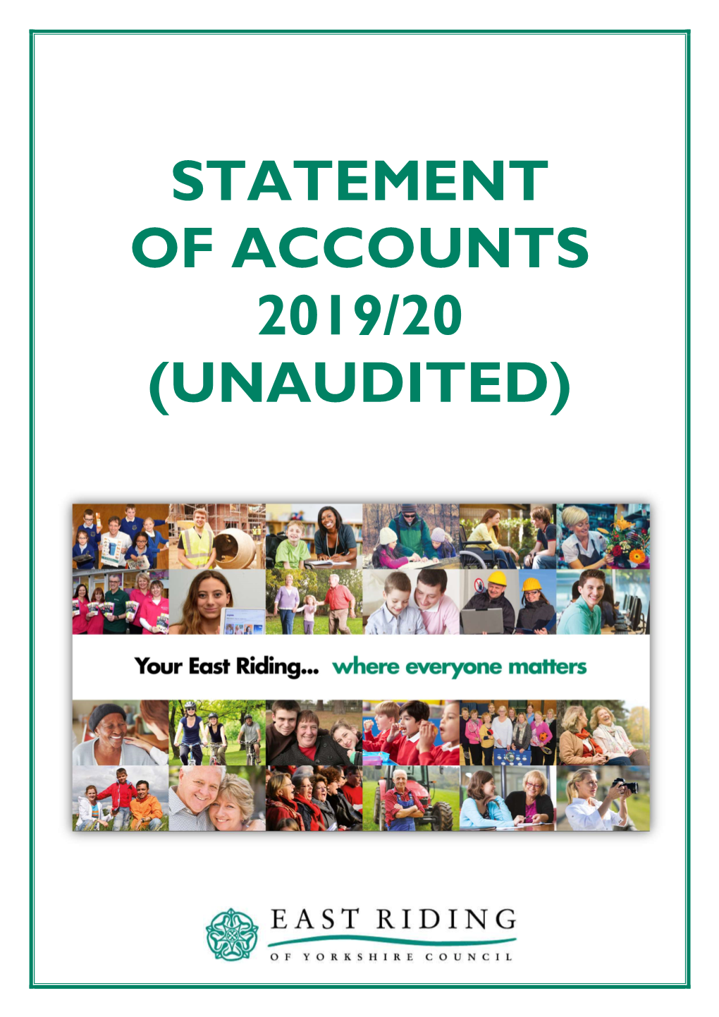 Statement of Accounts 2019/20 (Unaudited)